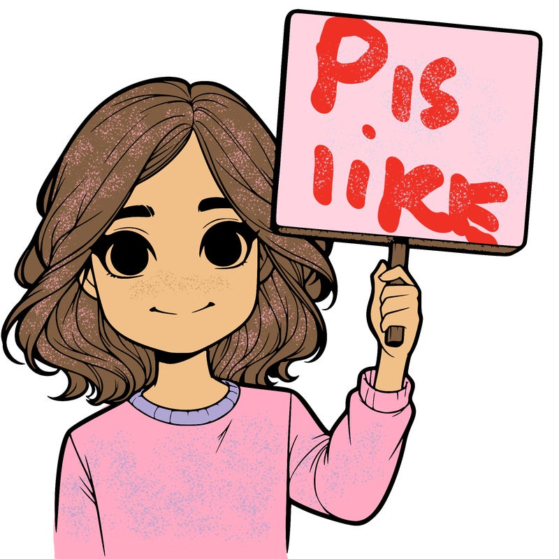 realistic girl holding up a sign