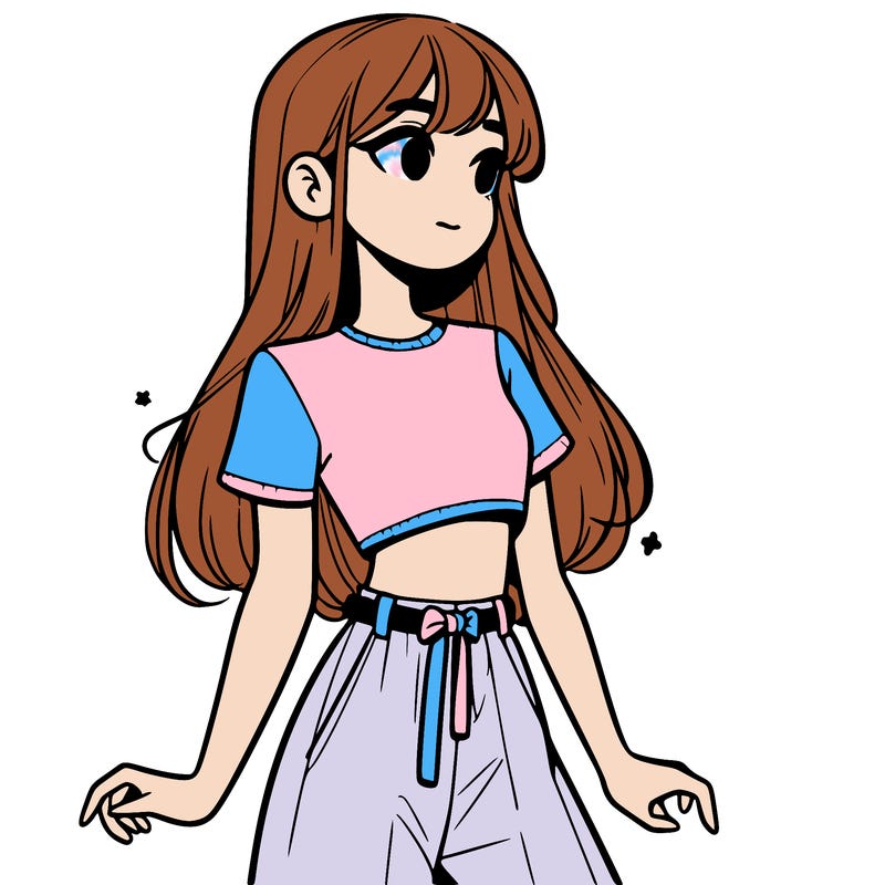 girl in a cute crop top