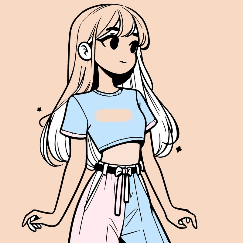 girl in a cute crop top