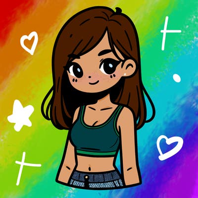 girl with crop top