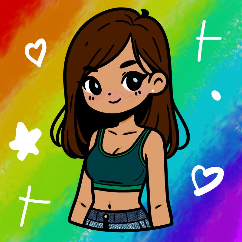 girl with crop top