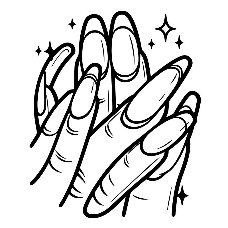 wight french tip nails