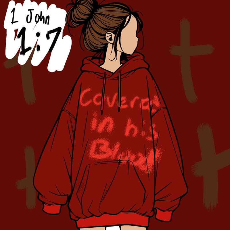 realistic girl with a oversized sweatshirt on and a bun