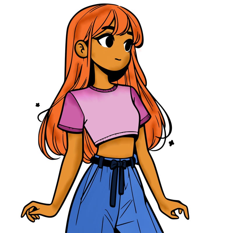 girl in a cute crop top