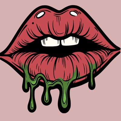 lips that look realistic and drip