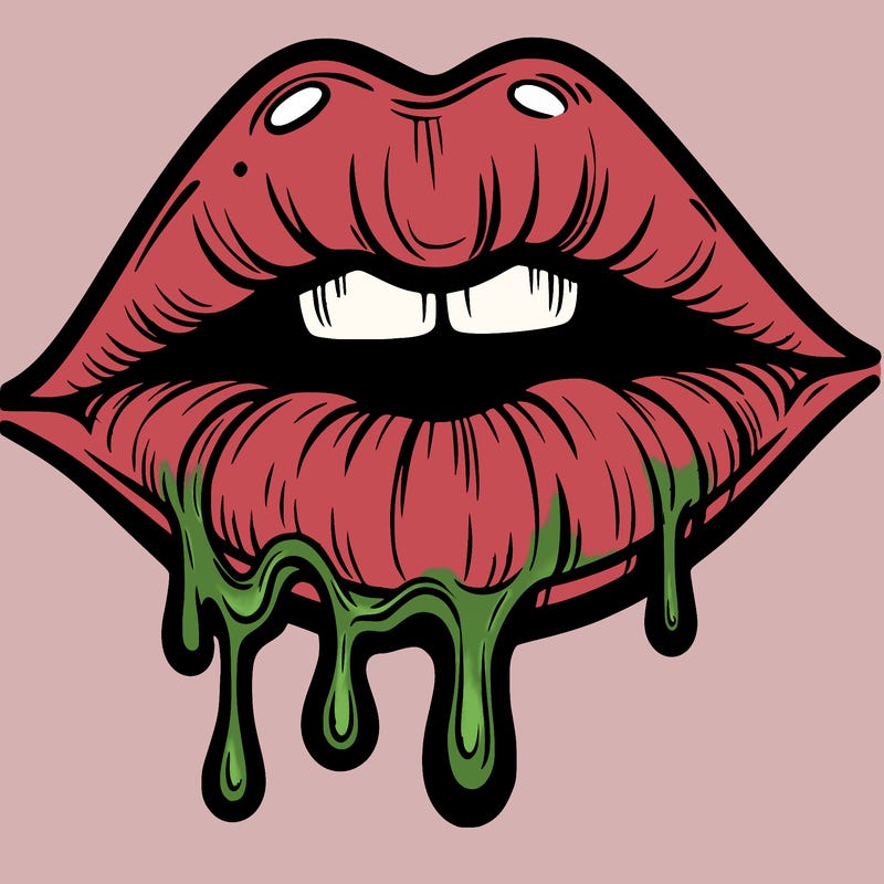 lips that look realistic and drip