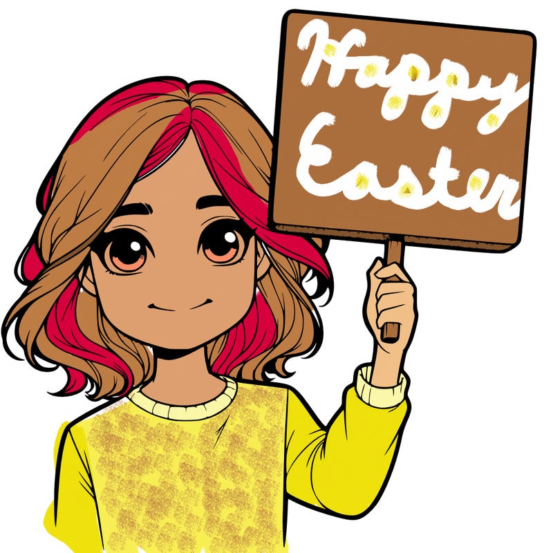 realistic girl holding up a sign