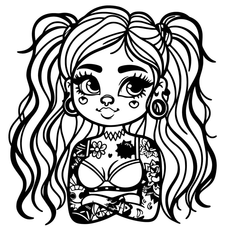 girl with tattoos