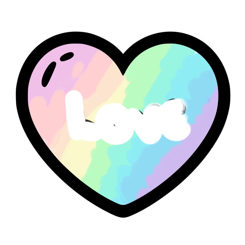a blank heart