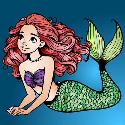 a realistic mermaid