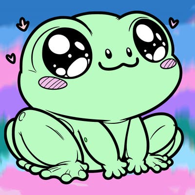 cute frog person realistic