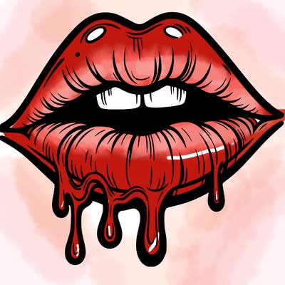 lips that look realistic and drip