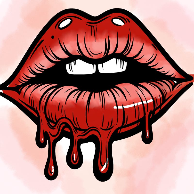 lips that look realistic and drip