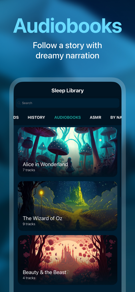 Slumber－Calm Stories for Sleep - Slumber Schlaf-App Hörbuch-Bibliothek mit klassischen Schlafgeschichten und verträumter Erzählweise