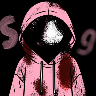 faceless girl in hoodie