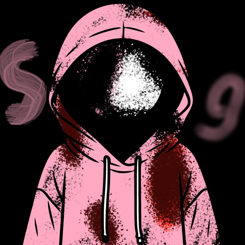 faceless girl in hoodie