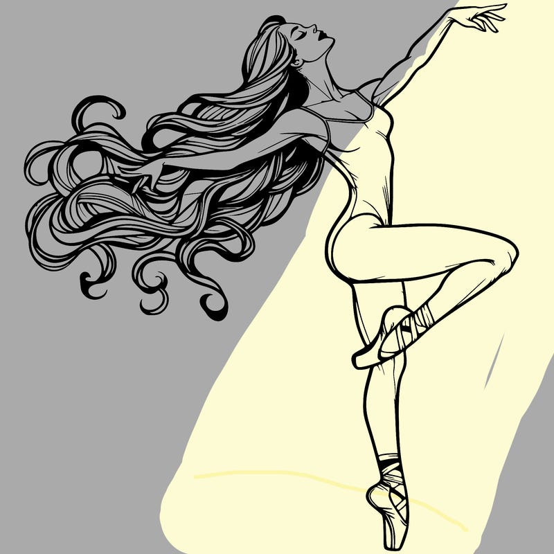 realistic woman dancer