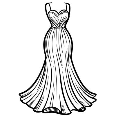 attractive long fashion dress