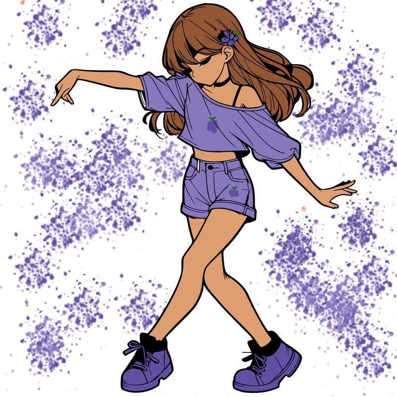 realistic girl danceing