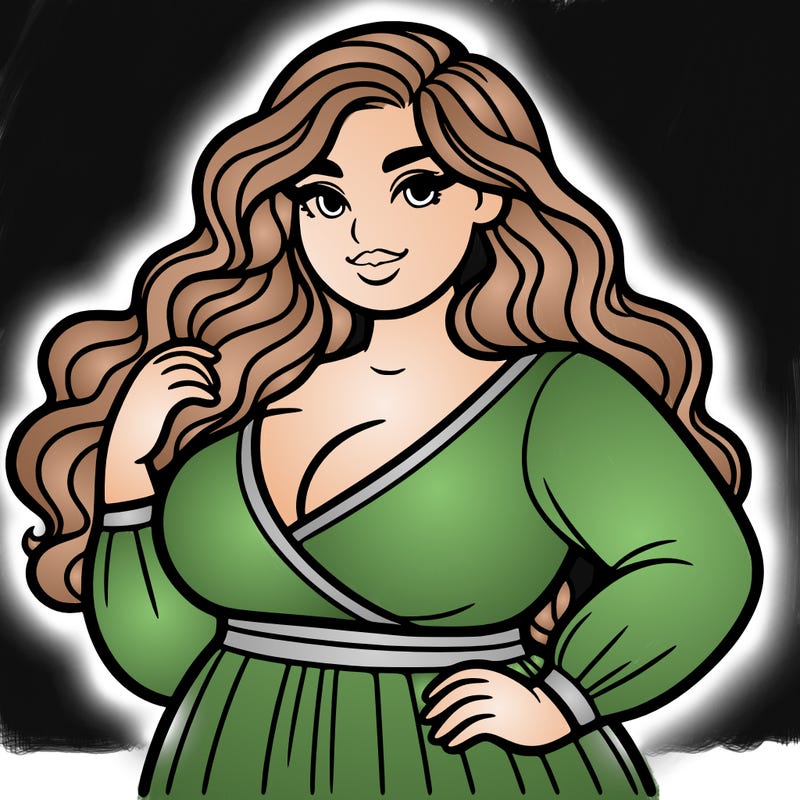 super plus size beautiful woman