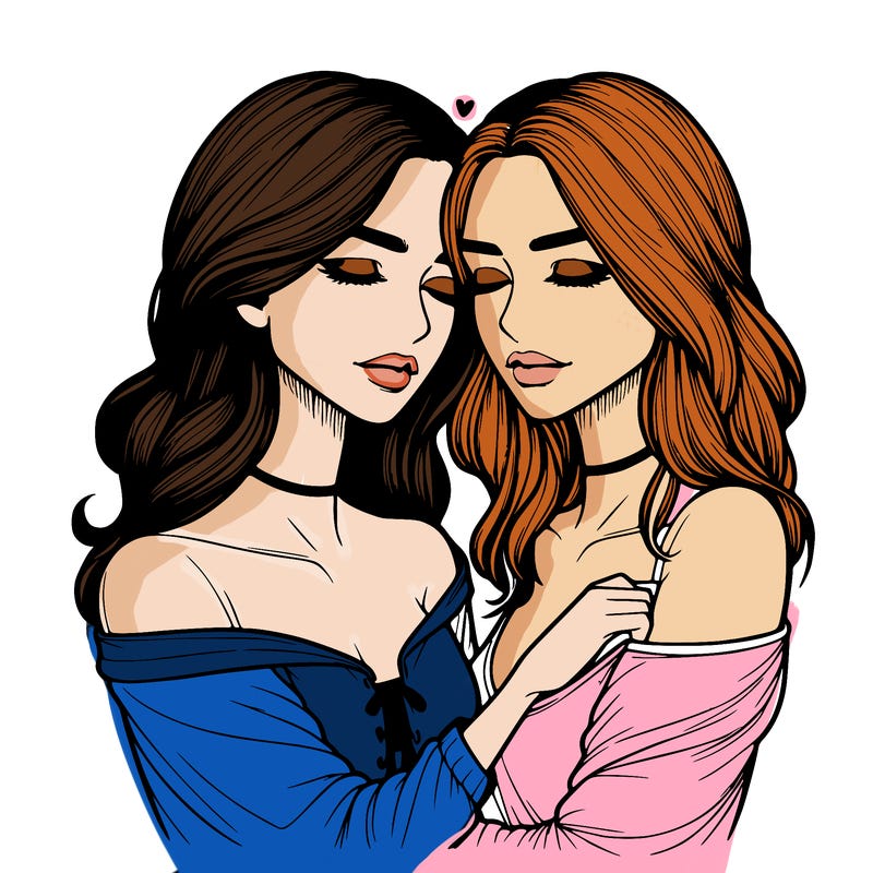 realistic girls in love