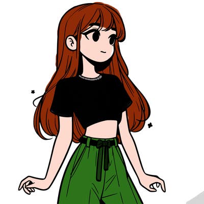 girl in a cute crop top