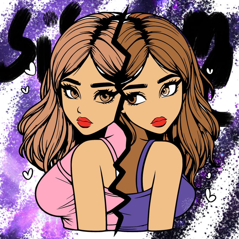 realistic girl split