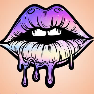 lips that look realistic and drip