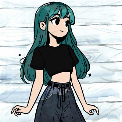 girl in a cute crop top