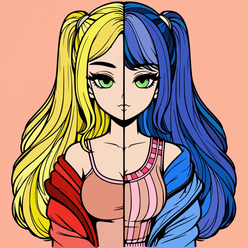 realistic girl split