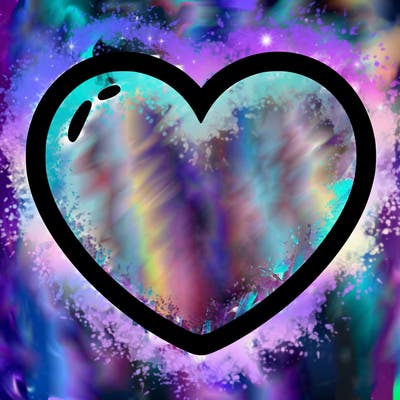 a blank heart