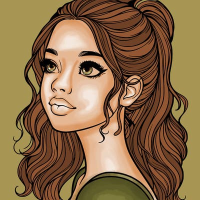 beautiful realistic girl