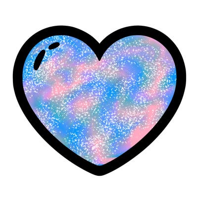 a blank heart