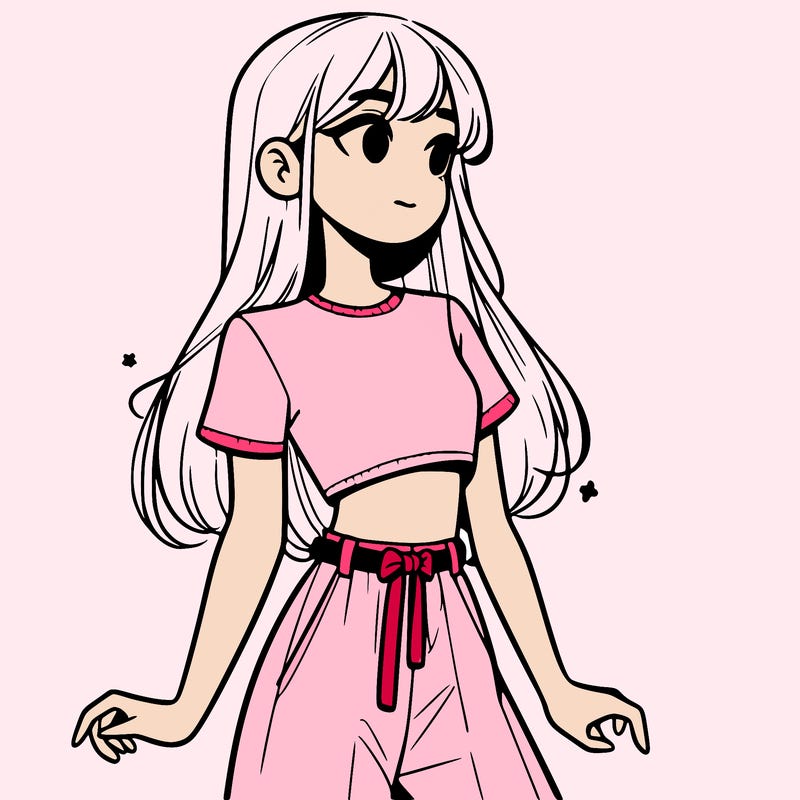 girl in a cute crop top