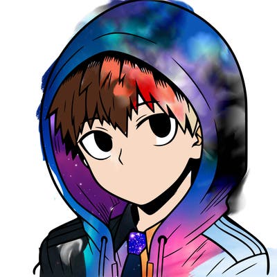 manga character with a hoodie