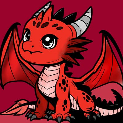 fierce baby night dragon