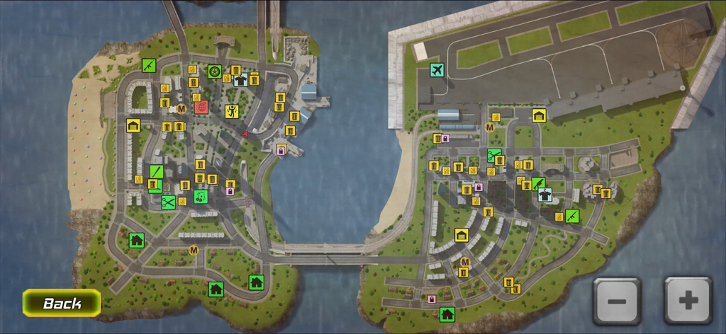 Amazing Rope Police - Vista aérea del mapa de la ciudad de mundo abierto en Amazing Rope Police