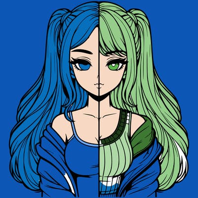 realistic girl split