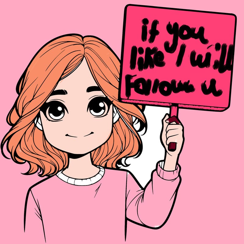 realistic girl holding up a sign
