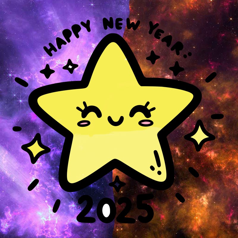 happy new year 2025 star wish