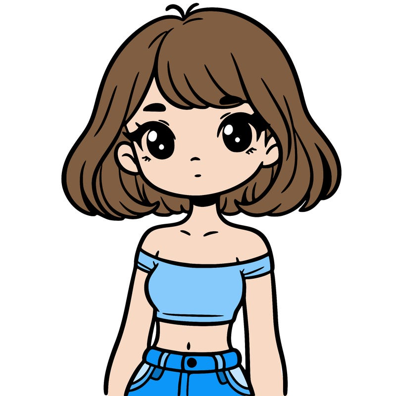 girl in a cute crop top