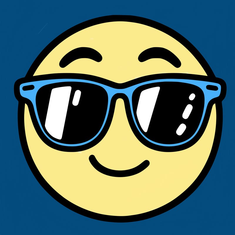 emoji with sunglasses