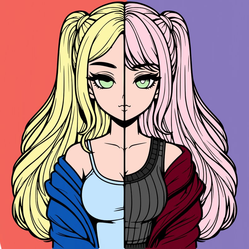 realistic girl split