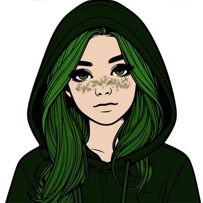 realistic girl with a hoodie