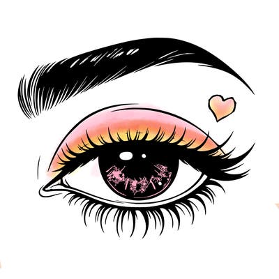 eye closed realistic