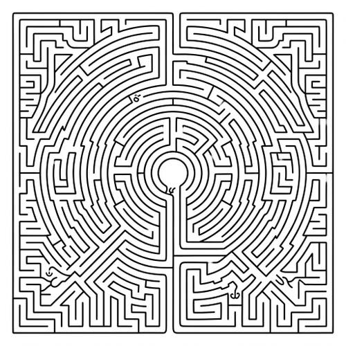 Medieval Labyrinth Patterns