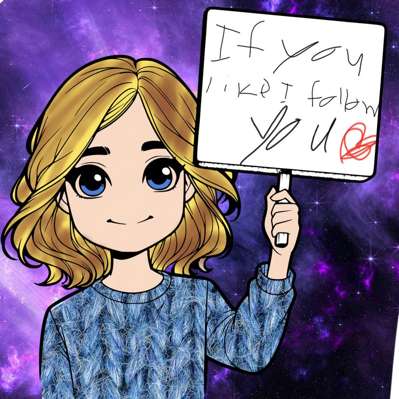 realistic girl holding up a sign