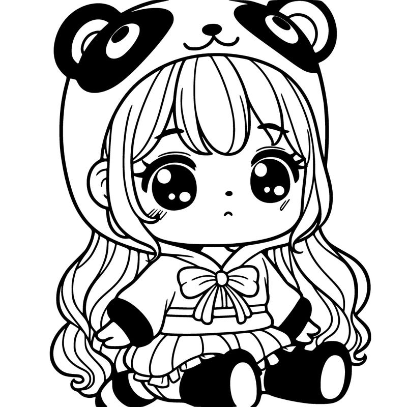 girl in panda costume