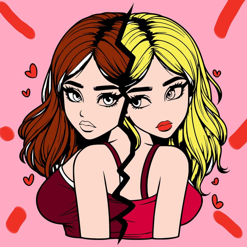 realistic girl split