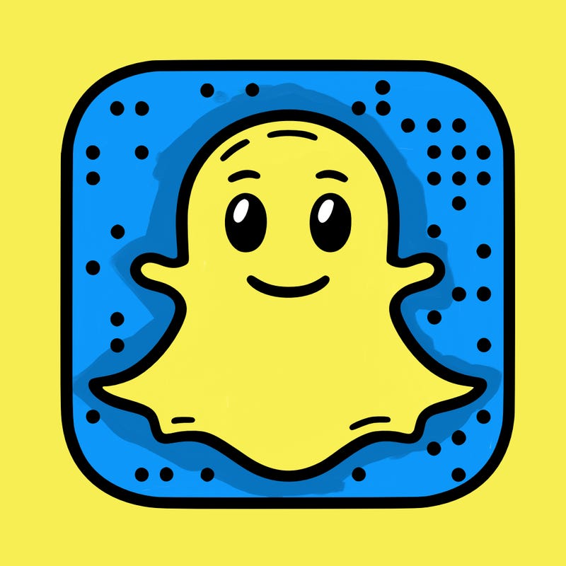 snapchat logo without a face